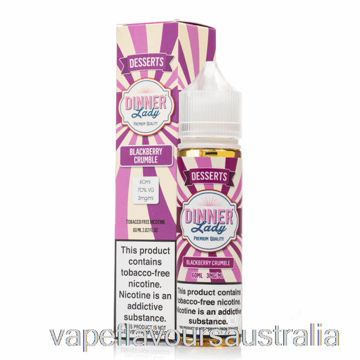 Vape Australia Blackberry Crumble - Vape Dinner Lady E-Liquid - 60mL 6mg